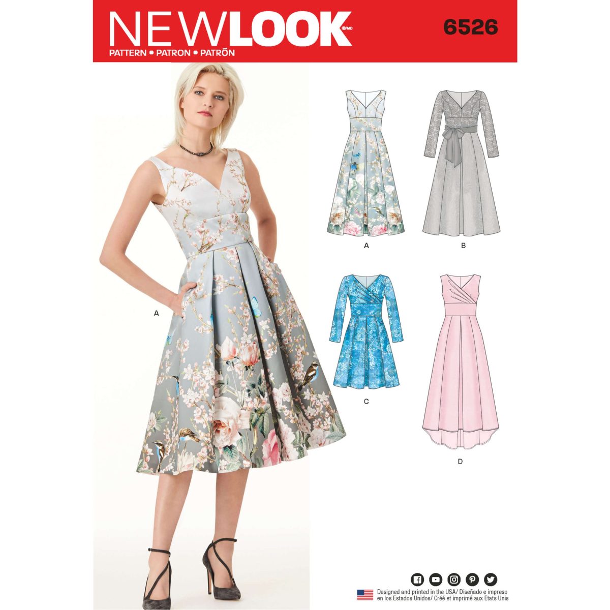 New Look Pattern 6526 Misses’ Dress With Bodice Variations - Sewdirect