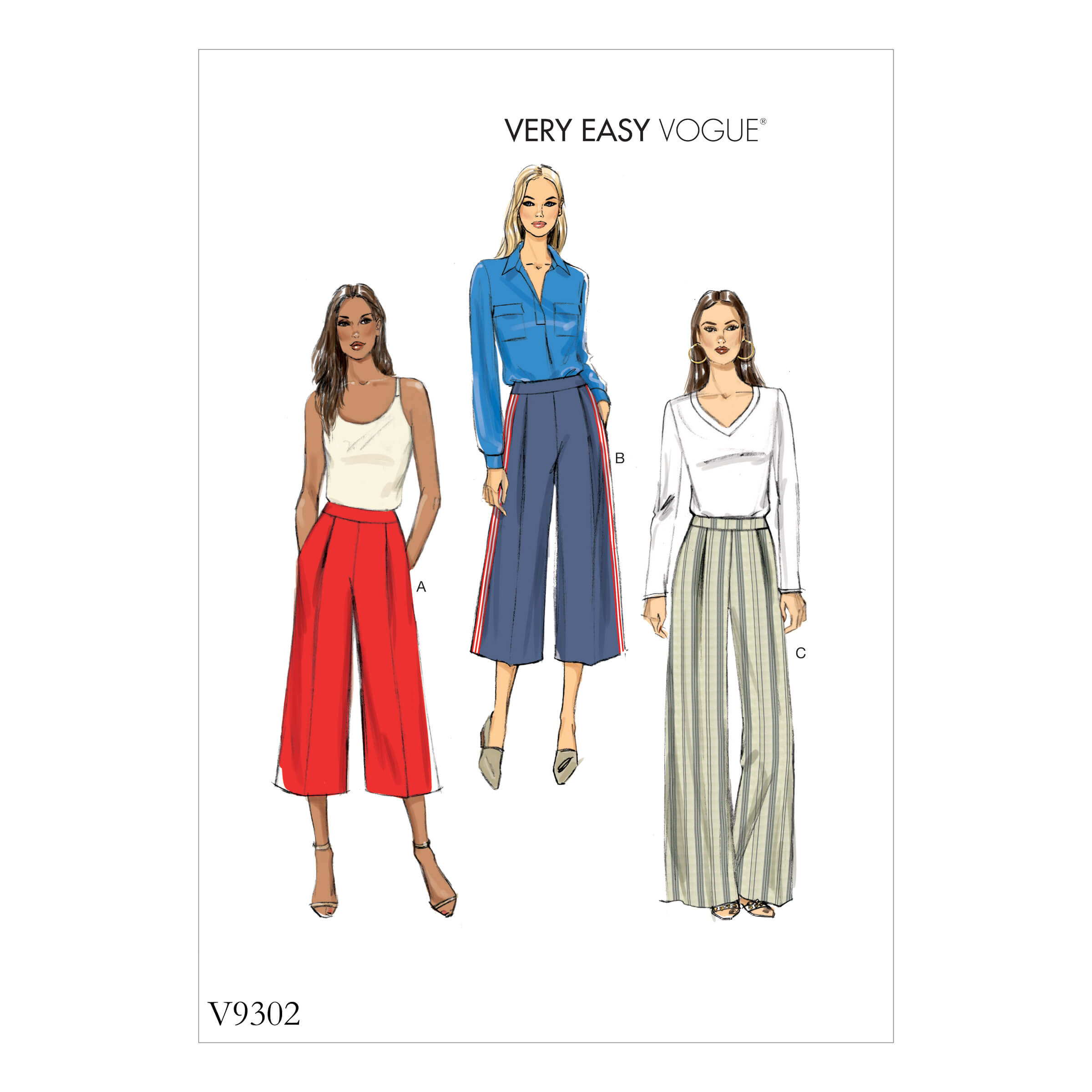 Vogue Patterns V9302 Misses’ Pants - Sewdirect